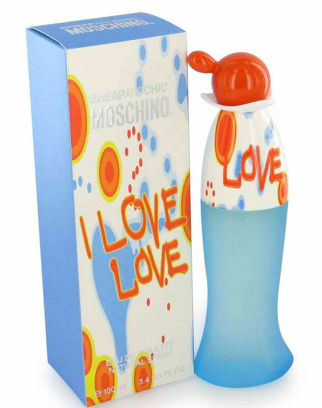 I Love Love Perfume by Moschino bottle with citrus and floral accents
