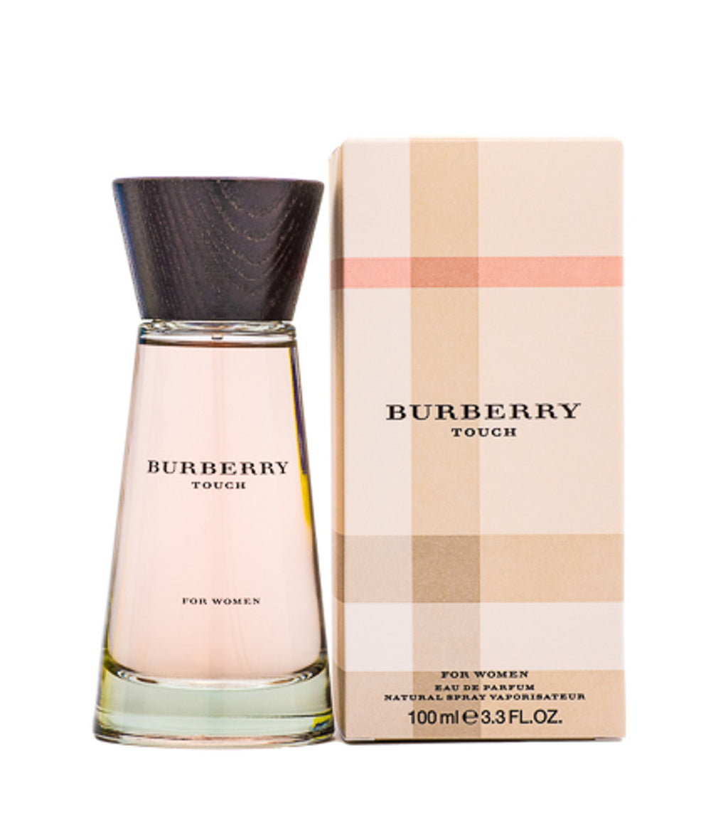 Bottle of Burberry Touch perfume for women, a classic floral fragrance by Burberry
