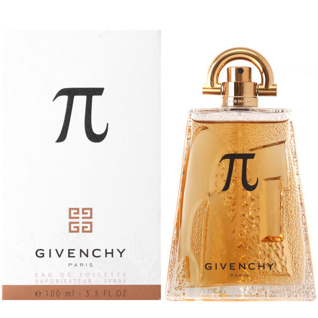 Pi Cologne by Givenchy bottle with vanilla and wood accents.